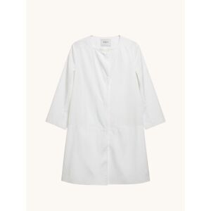 RARE VTG Ports 1961 White Ivory Silk Lined Collarless Snap Button Coat Jacket 6
